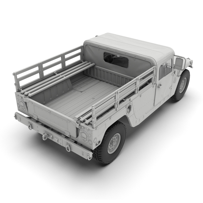 Конструктори з унікальними деталями - Конструктор ІСМ Транспортер вантажів Humvee M1097A2 (35436)#4