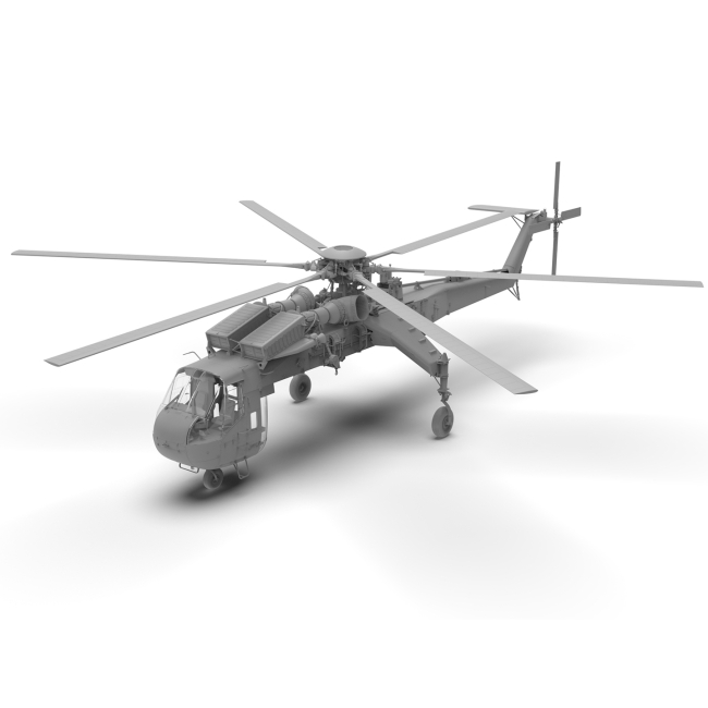 Конструкторы с уникальными деталями - Конструктор ІСМ Американский тяжелый вертолет Сикорский CH-54A Tarhe (53054)#2