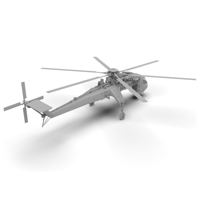 Конструкторы с уникальными деталями - Конструктор ІСМ Американский тяжелый вертолет Сикорский CH-54A Tarhe (53054)#4