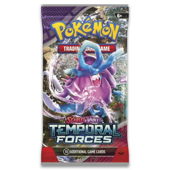 Настільні ігри - Настільна гра Pokemon SV05 Temporal Forces Booster бустер пак в асортименті (188-85639)#2