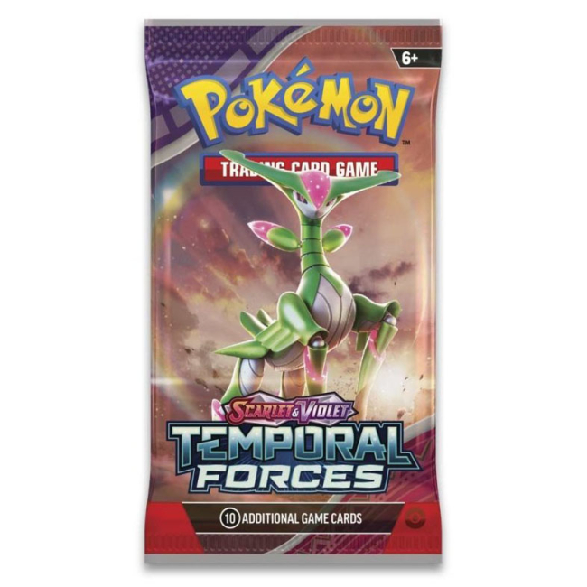 Настільні ігри - Настільна гра Pokemon SV05 Temporal Forces Booster бустер пак в асортименті (188-85639)#3