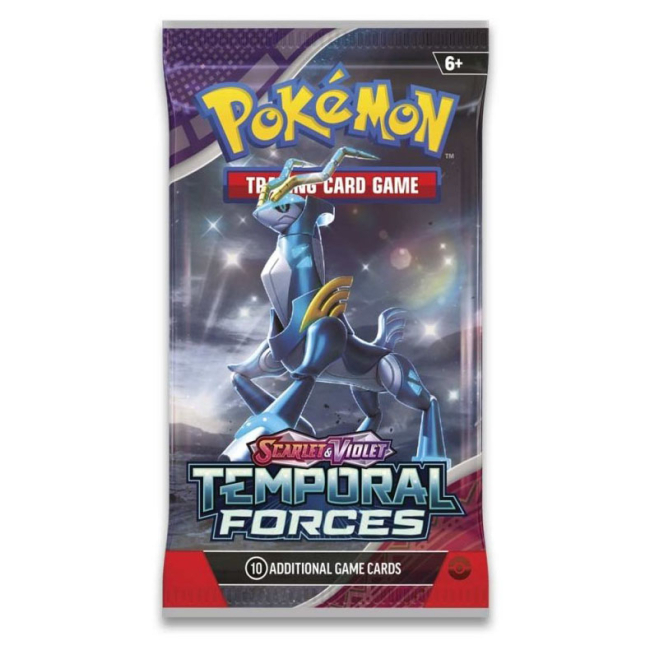 Настільні ігри - Настільна гра Pokemon SV05 Temporal Forces Booster бустер пак в асортименті (188-85639)#5