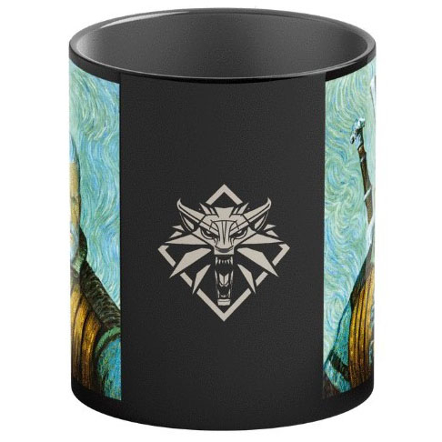 Чашки, склянки - Термочутлива чашка GoodLoot Game Art Chronicles The Witcher Geralt Van Gogh (5908305247661)#2