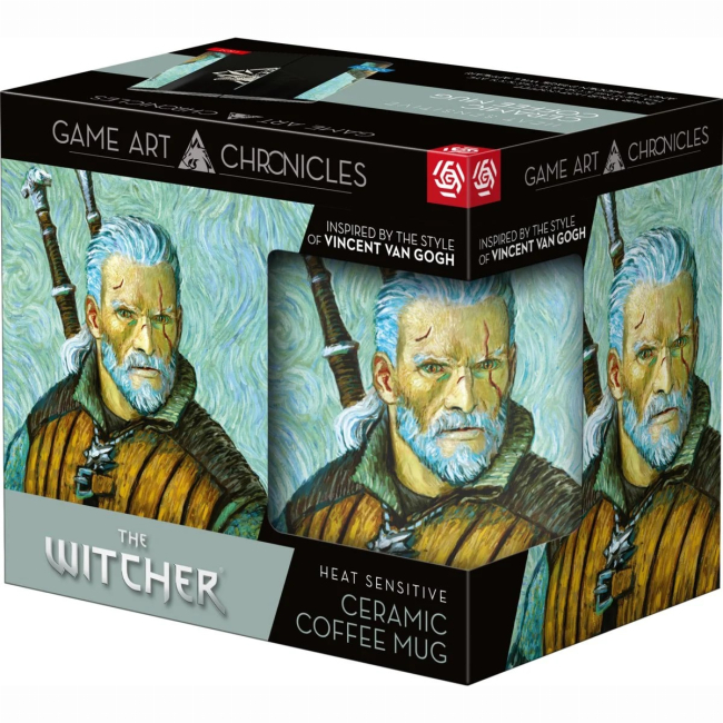 Чашки, склянки - Термочутлива чашка GoodLoot Game Art Chronicles The Witcher Geralt Van Gogh (5908305247661)#3