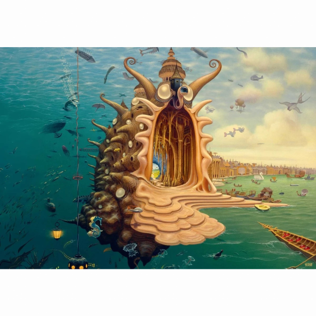 Пазлы - Пазл GoodLoot Imagination Jacek Yerka Harbor 1000 элементов (5908305249351)#2