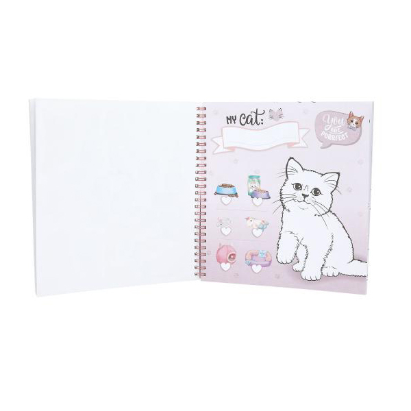 Товары для рисования - Раскраска с наклейками Top Model Креативный котенок (0413038)#5