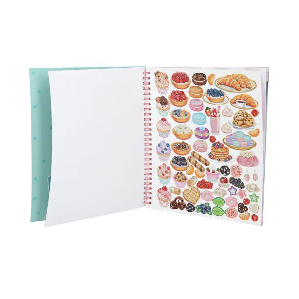 Товары для рисования - Раскраска с наклейками Top Model Выпекаем пирожные (0413386)#3