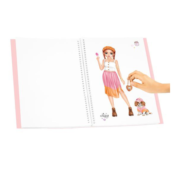 Товары для рисования - Раскраска с наклейками Top Model Одень меня (0413486)#2