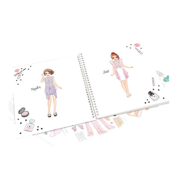 Товары для рисования - Раскраска с наклейками Top Model Гламур (0413583)#2