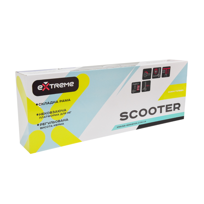 Самокаты - Самокат Extreme motion Городской двухколесный желтый (SK2440)#9