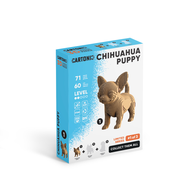 3D-пазли - 3D пазл Cartonic Chihuahua puppy (4820191134874)#4