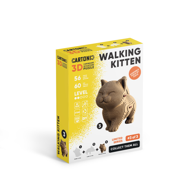 3D-пазлы - 3D пазл Cartonic Walking kitten (4820191134836)#4
