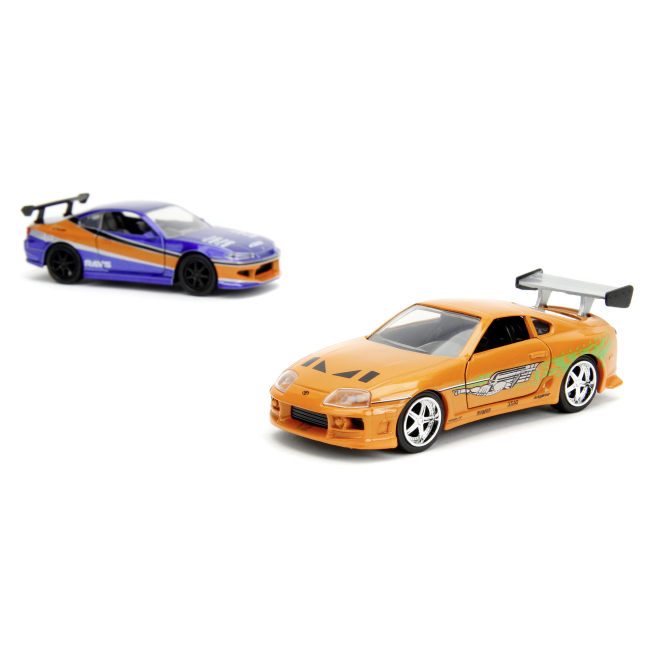 Автомоделі - Набір автомоделей Jada Fast and Furious Nissan Silvia S15 і Toyota Supra (253202017)#2