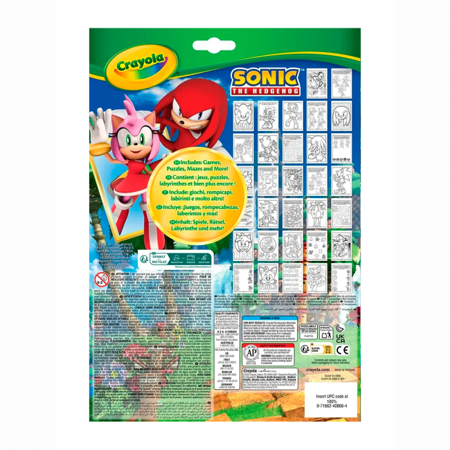 Товары для рисования - Раскраска Crayola Sonic (04-0866G)#2