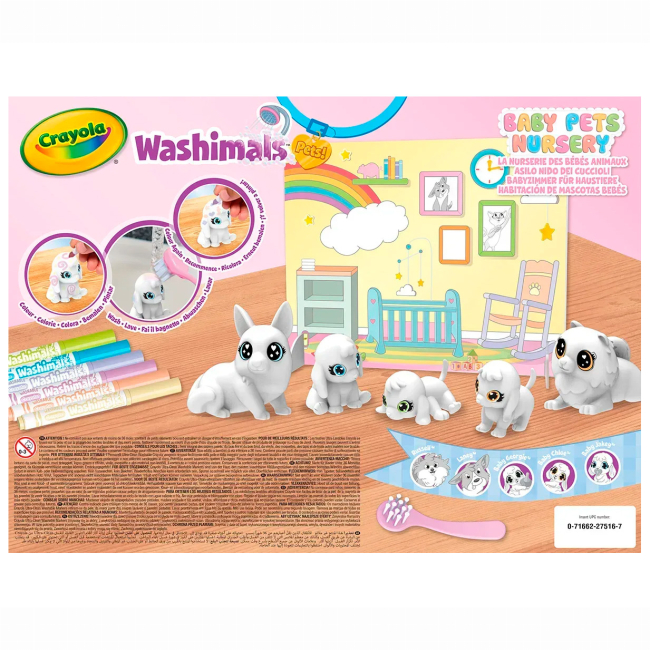 Набори для творчості - Набір для творчості Crayola Washimals Домашні тваринки (74-7516)#4