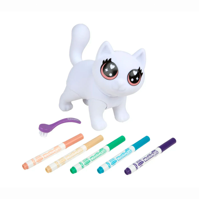 Набори для творчості - Набір для творчості Crayola Washimals Котик- велетень (74-7518)#2