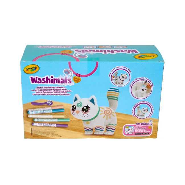 Набори для творчості - Набір для творчості Crayola Washimals Котик- велетень (74-7518)#4