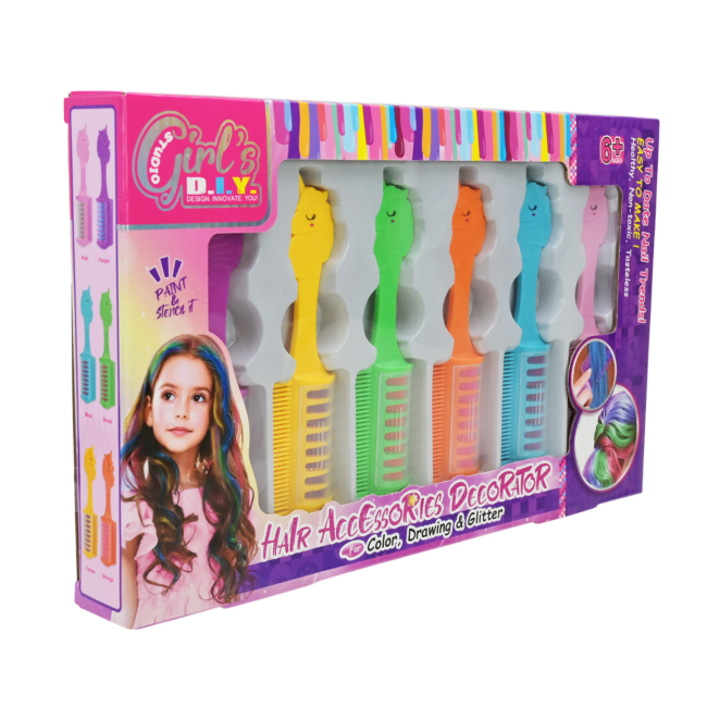 Косметика - Мелки для волос Країна Іграшок Расчески-единороги (8837)#2