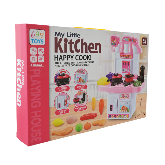 Детские кухни и бытовая техника - Игровой набор Країна Іграшок My little Kitchen розовая (HZ-28/1)#2