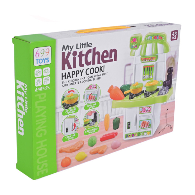 Детские кухни и бытовая техника - Игровой набор Країна Іграшок My little Kitchen салатовая (HZ-28/2)#2