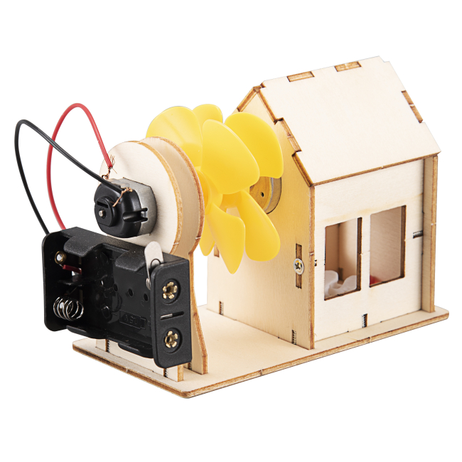 3D-пазлы - 3D пазл StemX Деревянная ветряная станция на батарейках (73667)#2