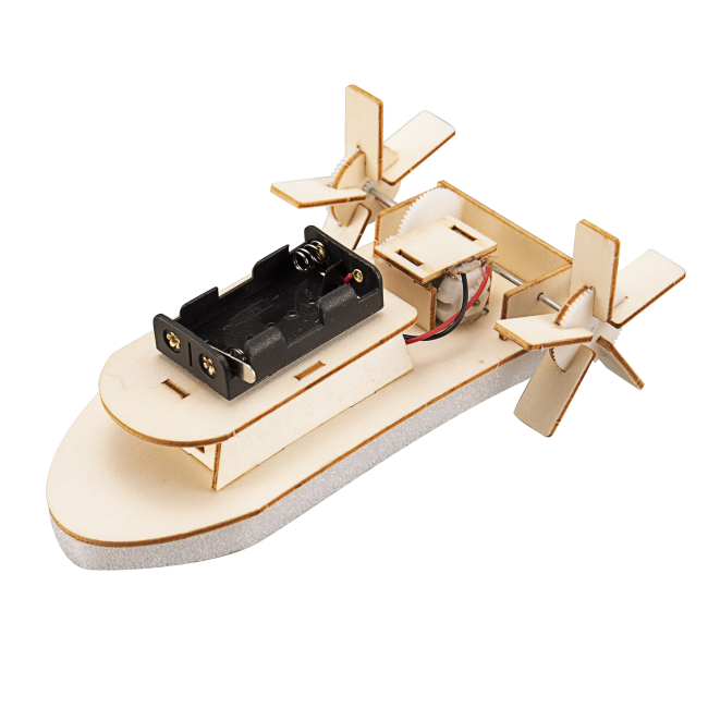 3D-пазлы - 3D пазл StemX Деревянный колесный пароход на батарейках (73728)#2