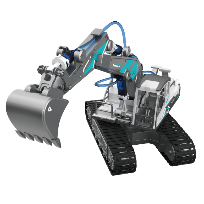 Конструктори з унікальними деталями - Конструктор StemX Гідравлічний екскаватор (71601)#2