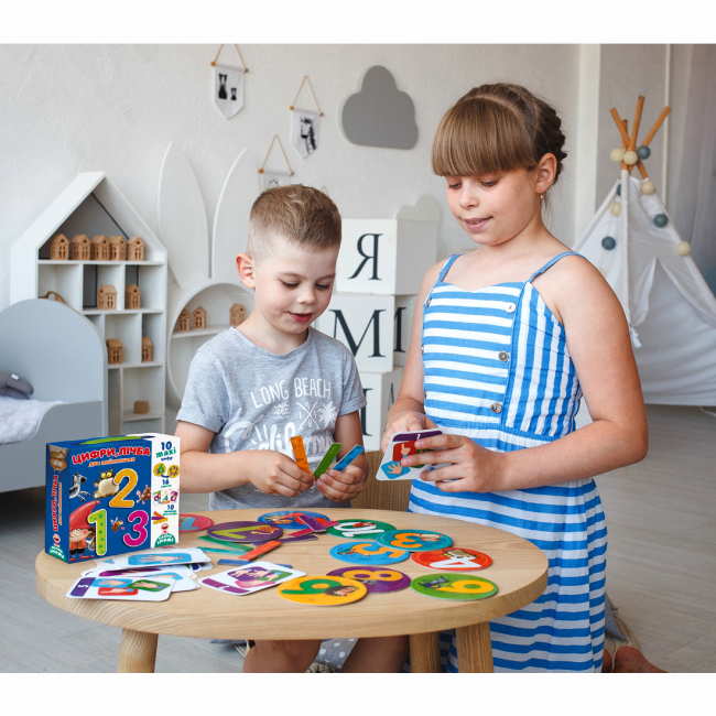 Обучающие игрушки - Обучающая игра Vladi Toys Цифры, счет (VT2911-09)#3