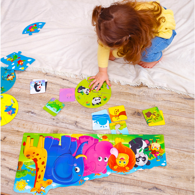 Пазлы - Пазл Vladi Toys Зоомир 3 в 1 (VT2901-04)#2