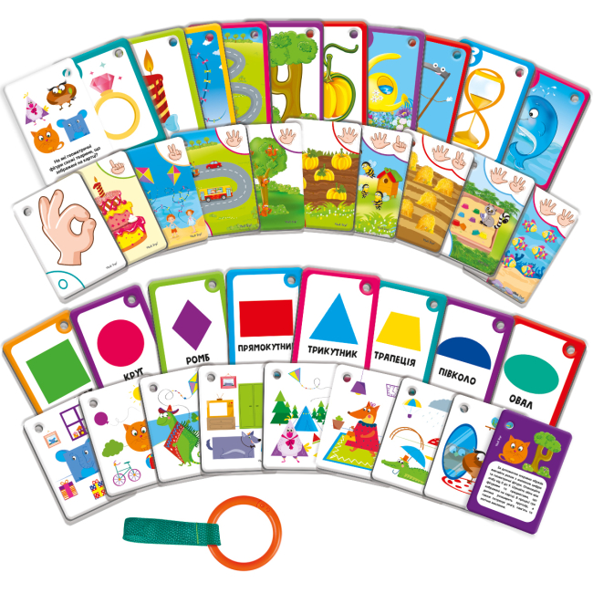 Обучающие игрушки - Обучающие карточки Vladi Toys Цифры и фигуры (VT2000-11)#2