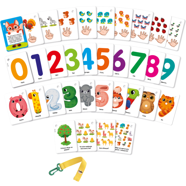 Обучающие игрушки - Обучающие карточки Vladi Toys Цифры и счет (VT2000-23)#2