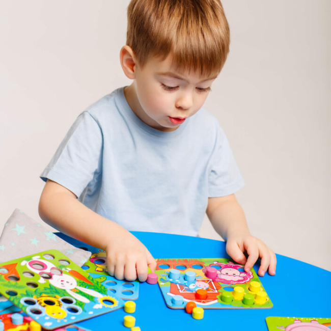 Обучающие игрушки - Обучающая игра Vladi Toys Мозаика Ферма (ZB2002-01)#3