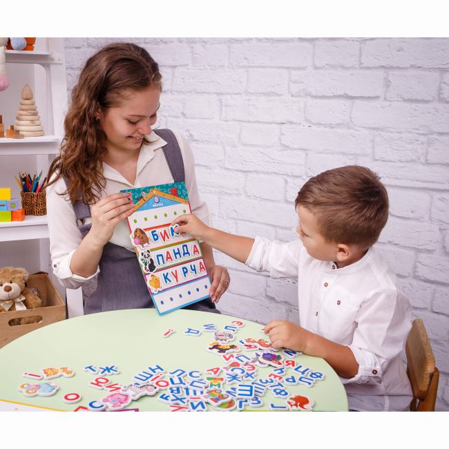 Обучающие игрушки - Магнитный набор Vladi Toys Алфавит (VT5412-01)#3