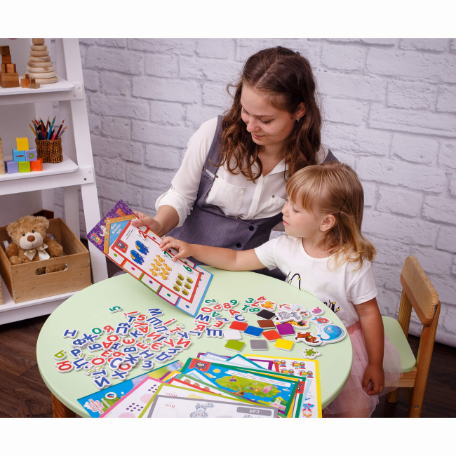 Обучающие игрушки - Магнитный набор Vladi Toys English, Алфавит, Математика 3 в 1 (VT5412-04)#3