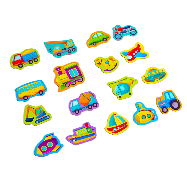 Развивающие игрушки - Набор магнитов Vladi Toys Транспорт (VT3106-26)#2