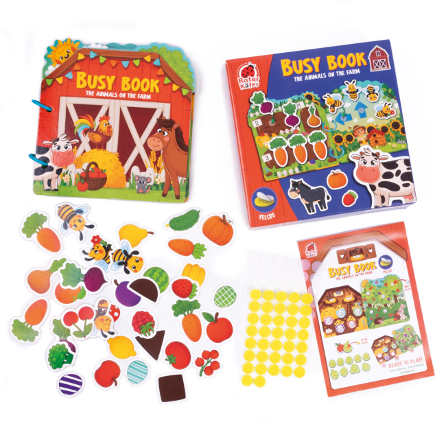 Настільні ігри - Настільна гра Roter Kafer Бізі Бук Тварини на фермі (RK1170-02)#3