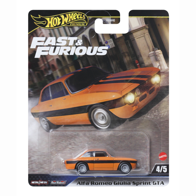 Автомоделі - Автомодель Hot Wheels Fast and Furious Alfa Romeo Giulia Sprint GTA (HNW46/JBM04)#4