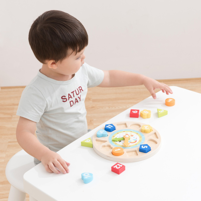 Развивающие игрушки - Развивающая игрушка New classic toys Часы (18252)#3