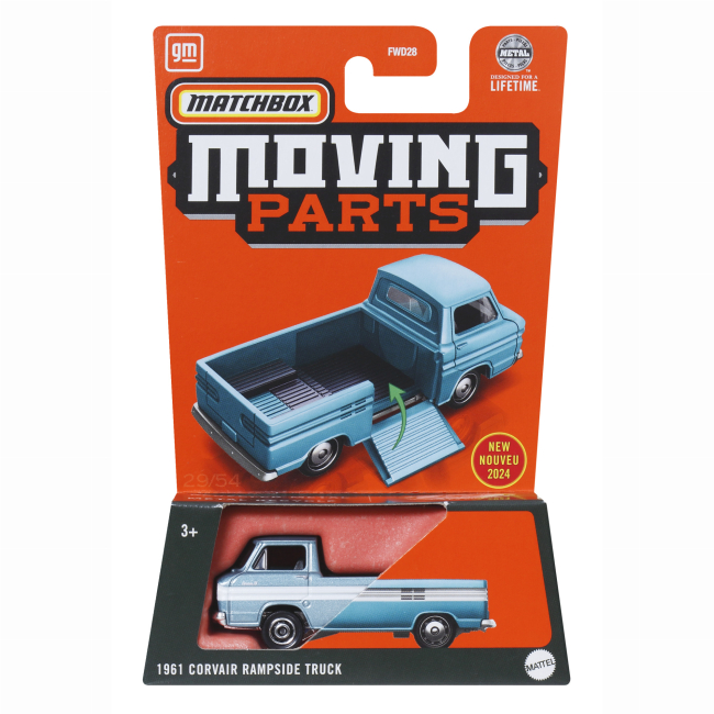 Транспорт и спецтехника - Автомодель Matchbox Moving parts 1961 Corvair Rampside truck (FWD28/HVM90)#4