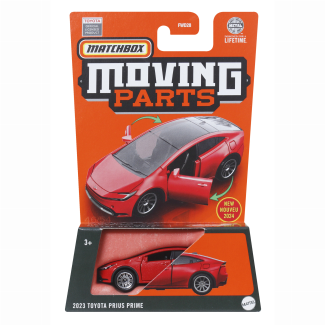 Автомоделі - Автомодель Matchbox Moving parts 2023 Toyota Prius Prime (FWD28/HVM75)#4
