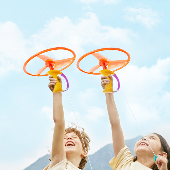 Спортивні активні ігри - Ігровий набір Mideer Літаючий гвинт із тяговою струною (MD1536)#2