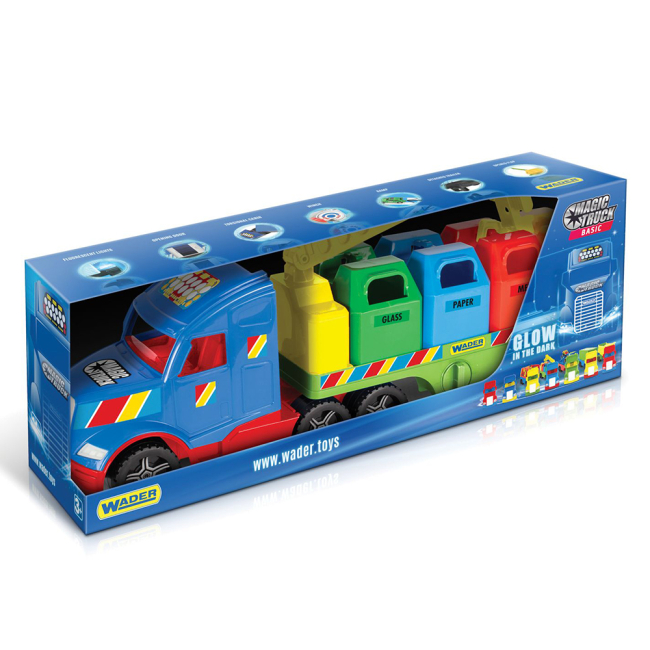 Транспорт і спецтехніка - Ігровий набір Wader Magic Truck Basic Сміттєвоз (36321)#2