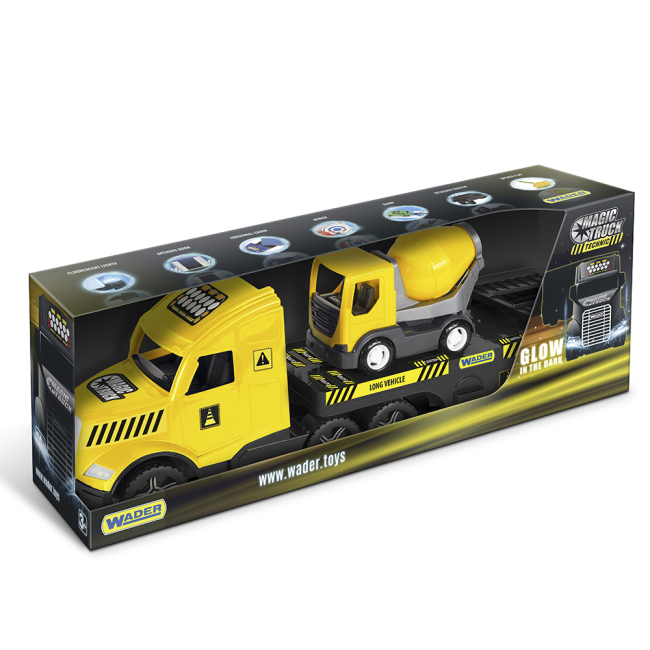 Транспорт и спецтехника - Игровой набор Wader Magic truck Technic с бетоносмесителем (36461)#2