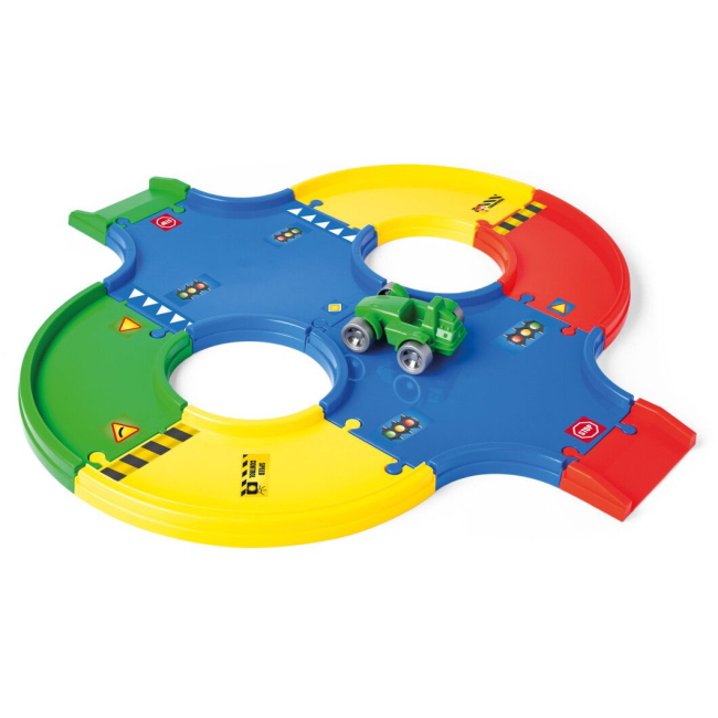 Паркинги и гаражи - Игровой набор Wader Play Tracks Basic Перекресток (53002)#2