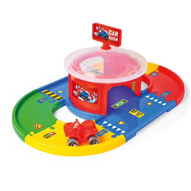 Паркинги и гаражи - ​Игровой набор Wader Play Tracks Basic Автомойка (53005)#2