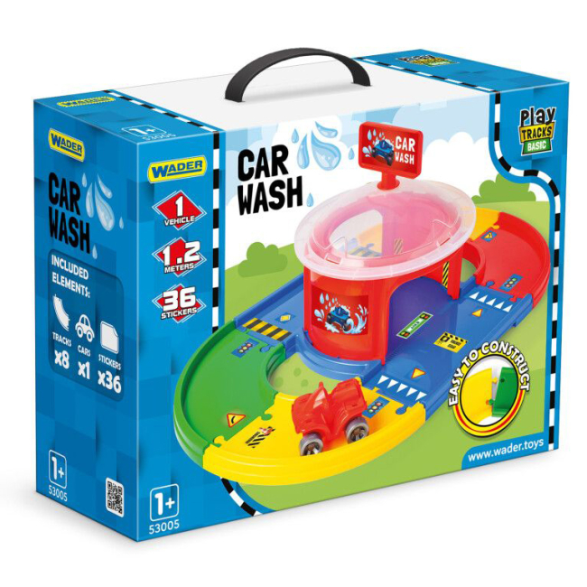 Паркинги и гаражи - ​Игровой набор Wader Play Tracks Basic Автомойка (53005)#3
