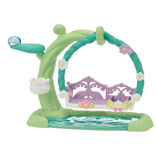 Фігурки тварин - Ігровий набір Sylvanian Families Малюки Оленята з квітковими гойдалками (5801)#3