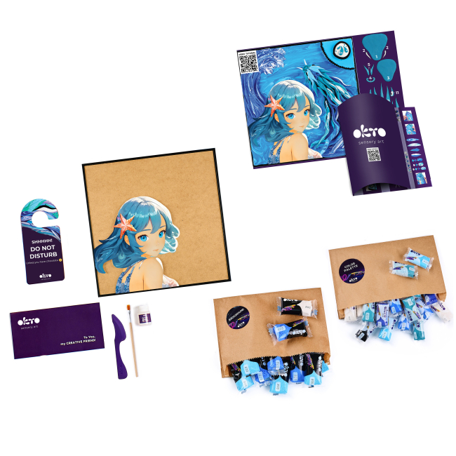 Наборы для творчества - Набор для творчества OKTO 3D картина Manga Вода (20037)#2