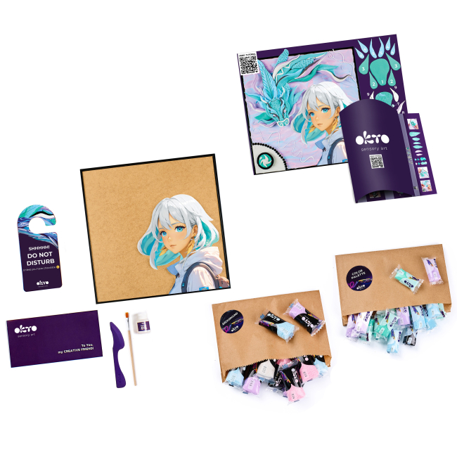 Набори для творчості - Набір для творчості OKTO 3D картина Manga Повітря (20040)#2