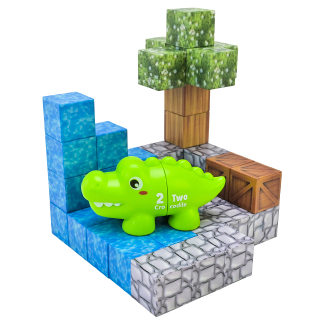 Магнитные конструкторы - Магнитный конструктор Країна Іграшок Крокодил (JM921)#2